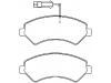 剎車片 Brake Pad Set:77367093